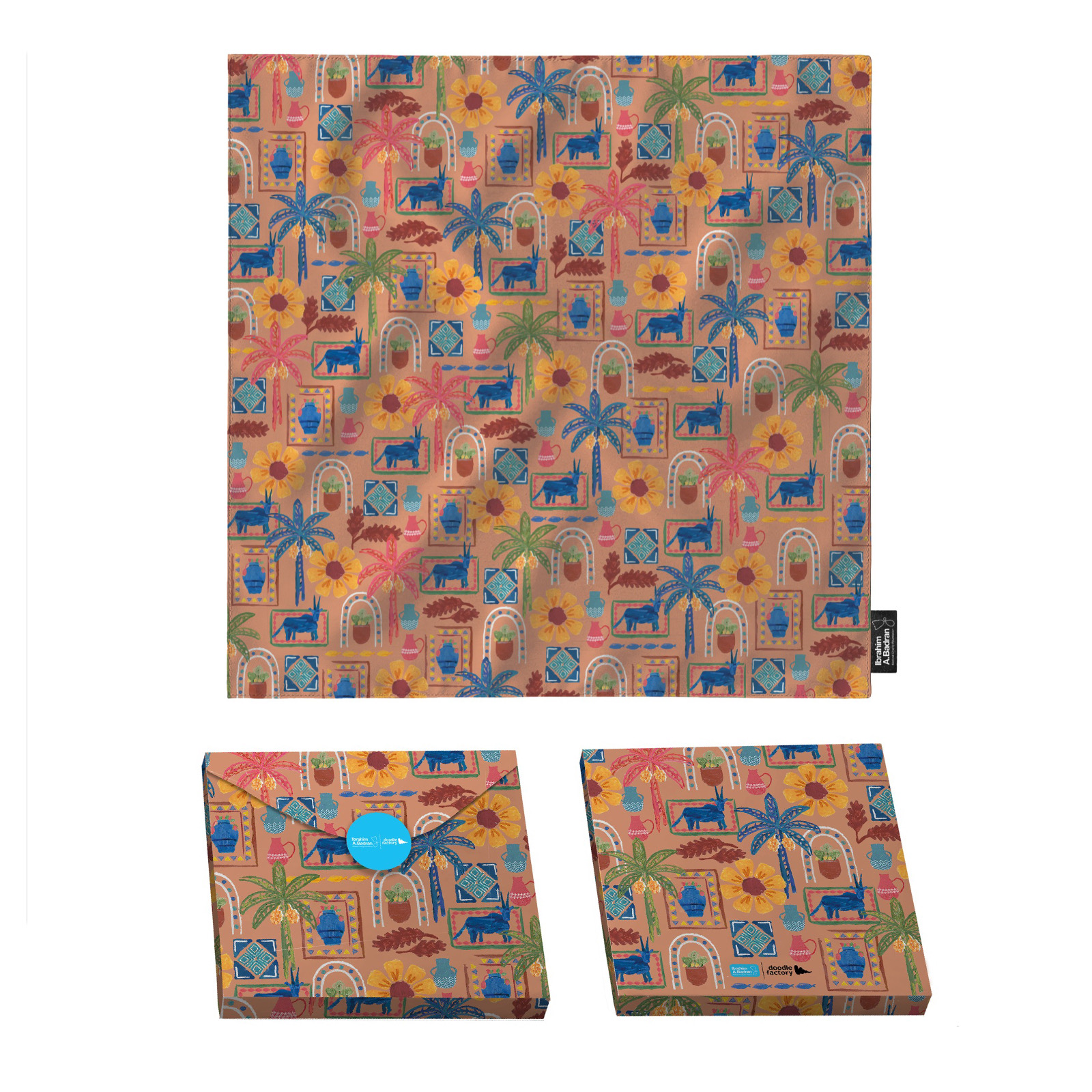 Silk Scarf Fayoum Edition 3 Silk Scarf Fayoum Edition - Image 3