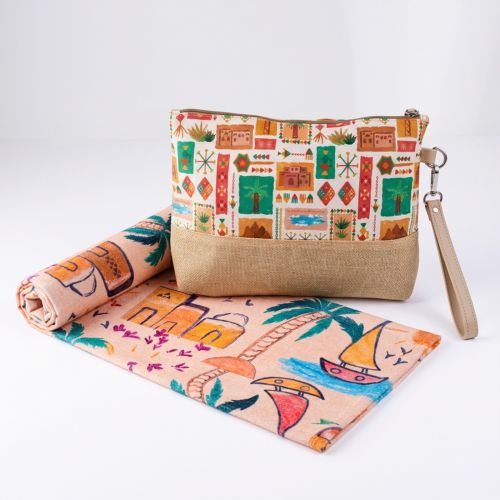 Edfu Towel + Siwa Clutch