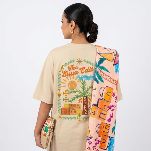 Edfu Towel + Siwa Oversized T-Shirt + Siwa Clutch