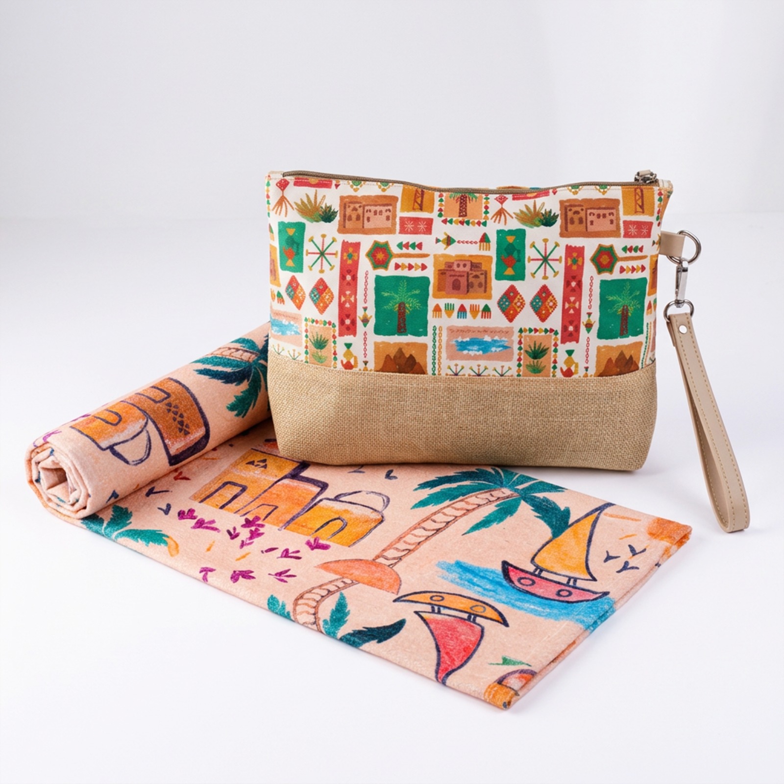 Edfu Towel + Siwa Clutch