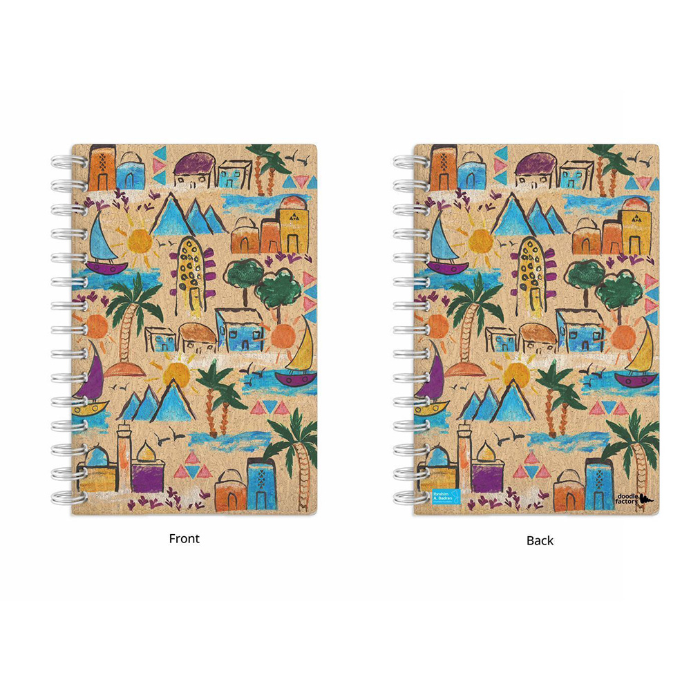 Edfu: Notebook A5 hard cover Recycle