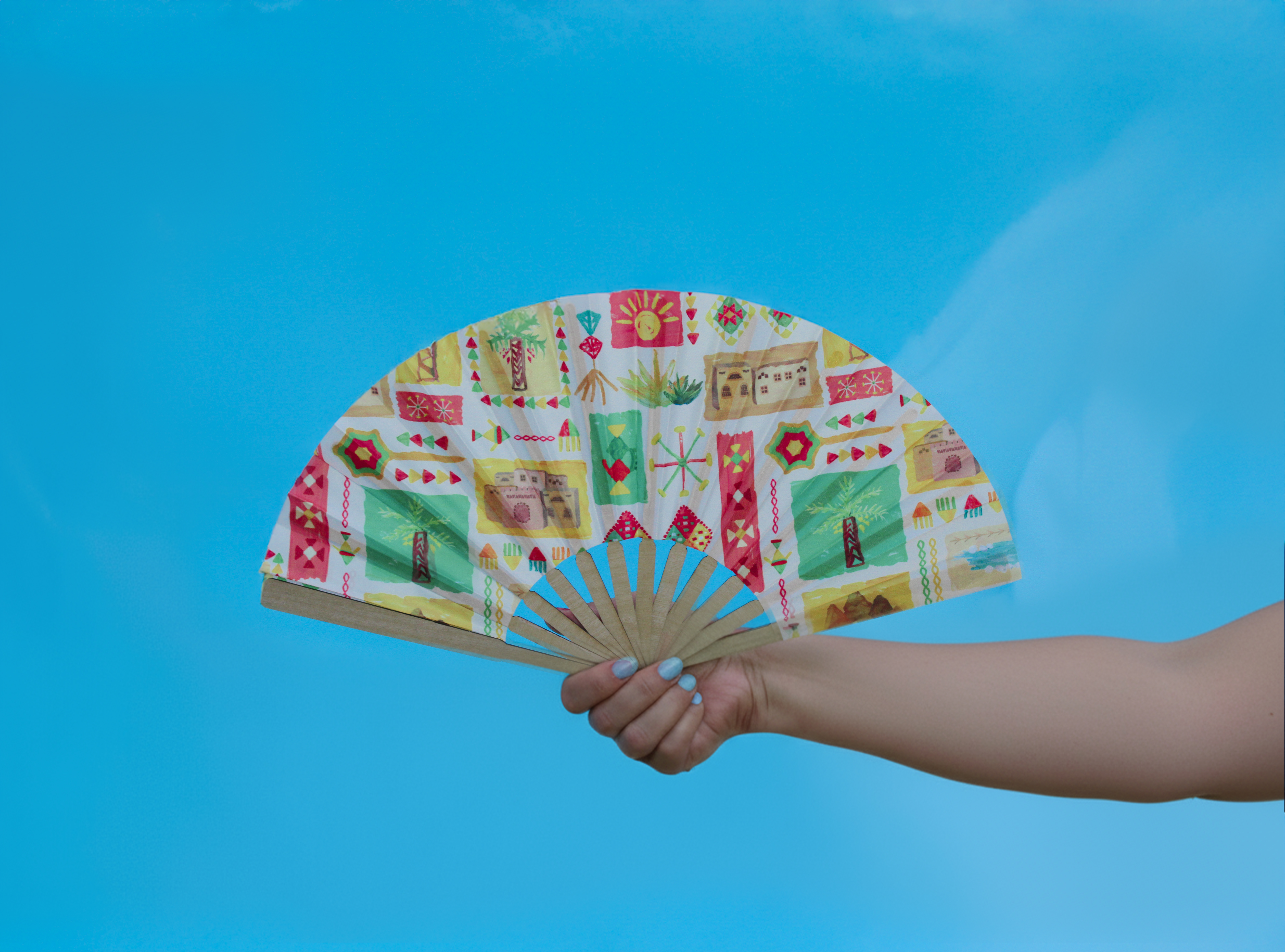 Hand Folding Fan - Siwa Edition