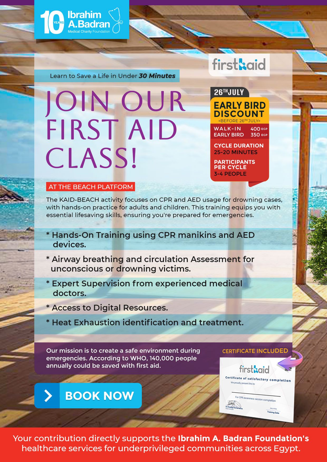 first aid training english