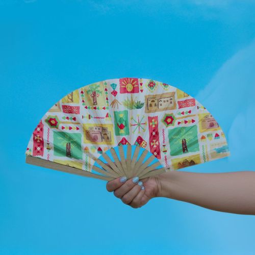 Hand Folding Fan - Siwa Edition