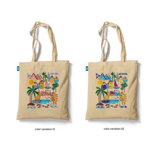 Edfu: Tote Bag (Pink & Purple)